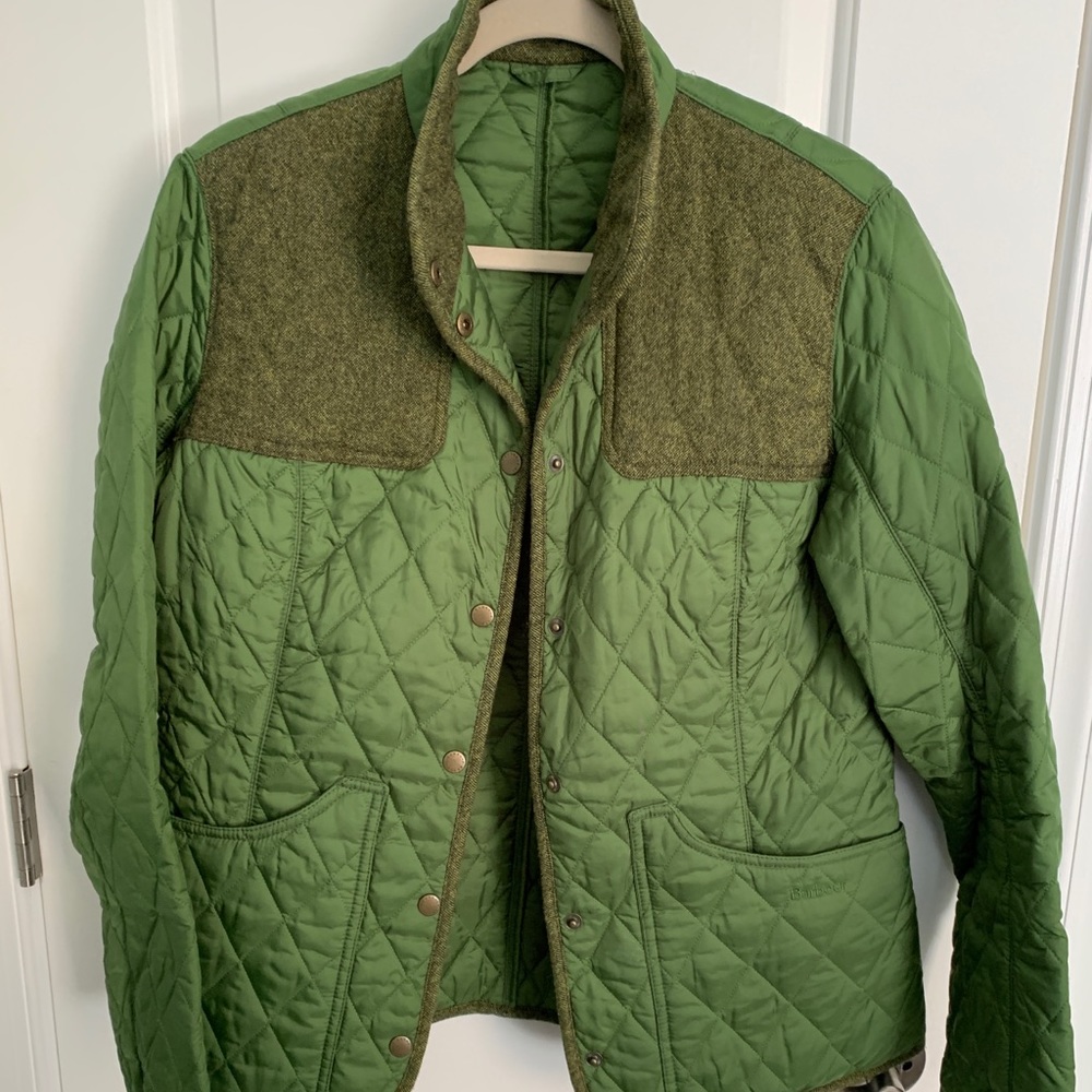 Barbour Green Fairfield Quilted Jacket UK 16/US 12